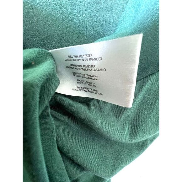 Banana Republic green emerald women's sleeveless blouse top comfortable size L.‎ - Picture 5 of 9